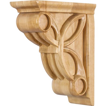 HARDWARE RESOURCES 3" Wx6-3/8"Dx8"H Alder Celtic Weave Art Deco Corbel COR6-1ALD